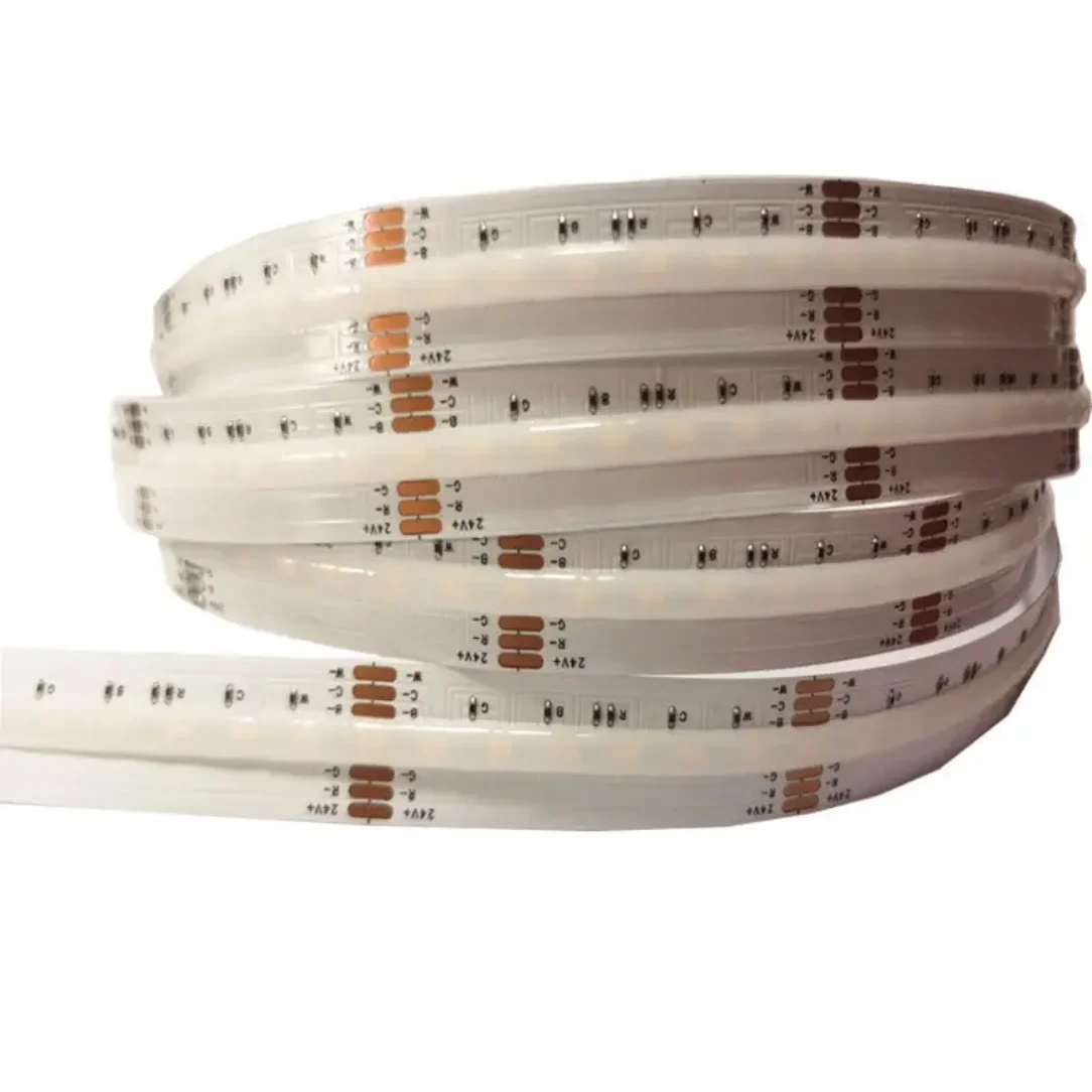 5m 24v Super Bright 24w/m RGBCCT 840LEDS/M RGB+2700K-6500K Changeable LED Strip 5 in 1 Smart Strip Home Shop Atmosphere Baklight