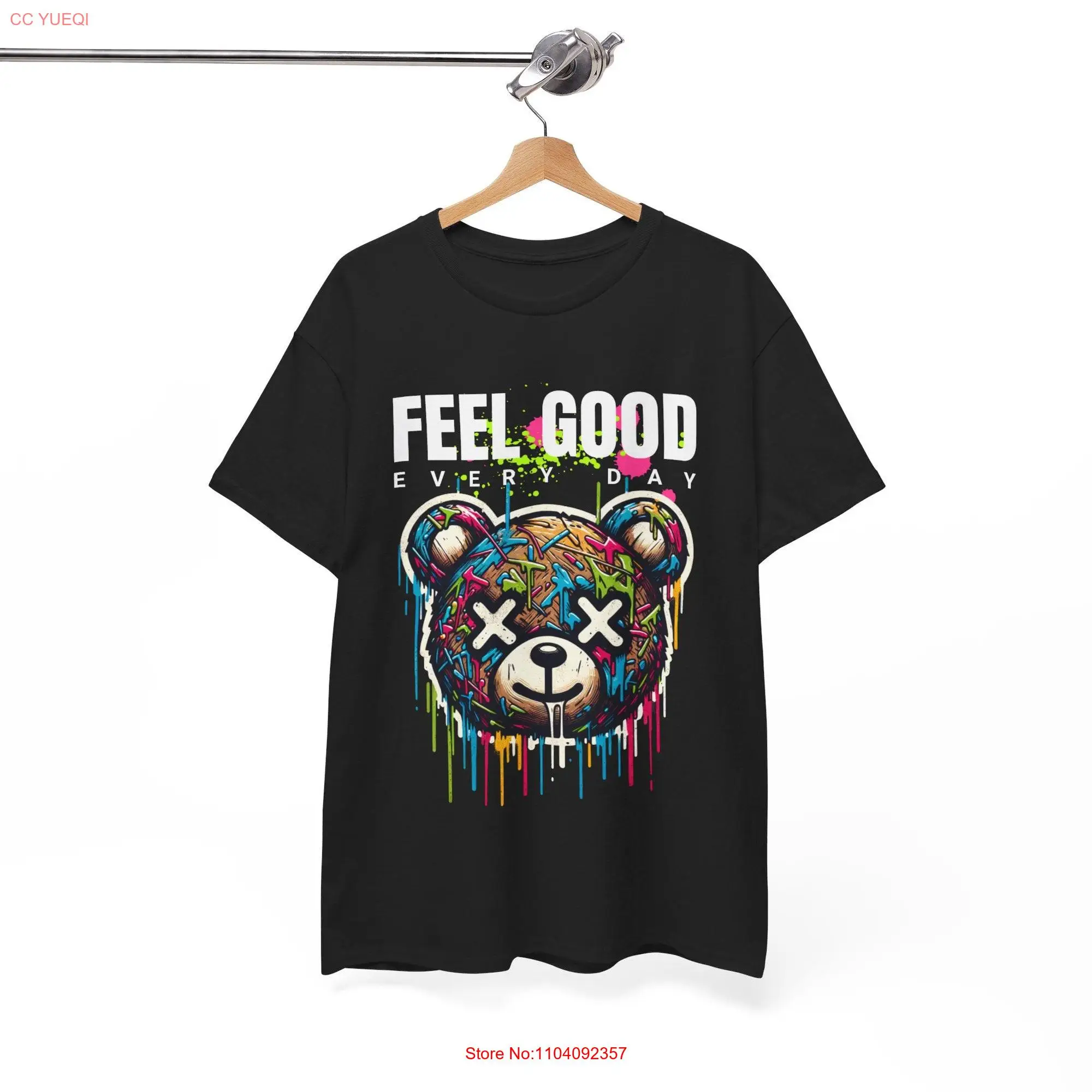 Feel Good Every Day T Shirt Inspirational Positive Vibes Casual Happy long or short sleeves