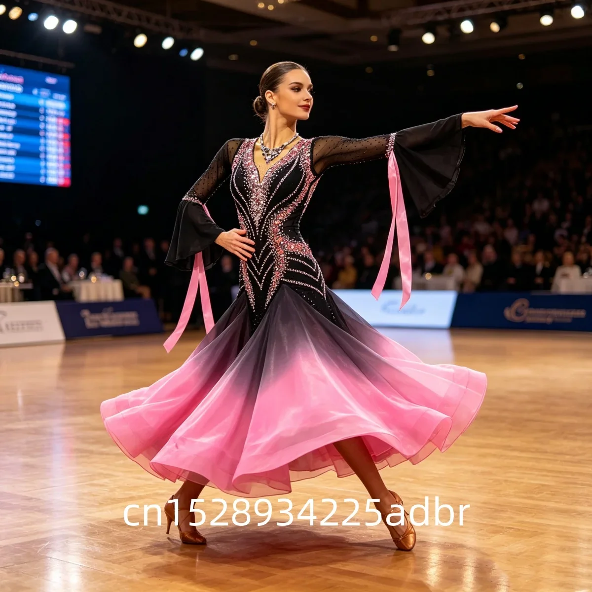 Waltz Ballroom Dance Dress Adult Competition Dance Ballroom Dancing Costume Standard Dance Dress Women Competition