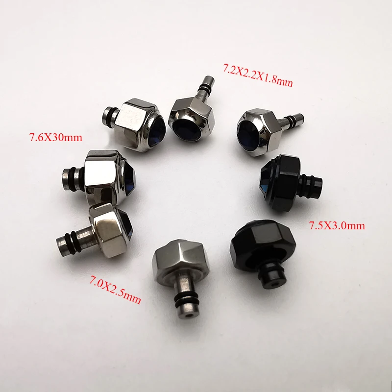 High Quality Sapphire Steel Watch Crowns For Santos Calibre Watch Parts Replacement