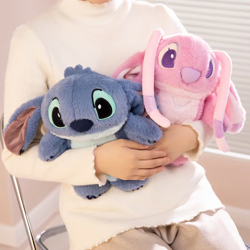 

Stitch Hot Water Bottle Anime Cartoon Angel Strawberry Bear Hand Warmer Hot Water Bag Autumn Winter Warmth Christmas Girl Gifts