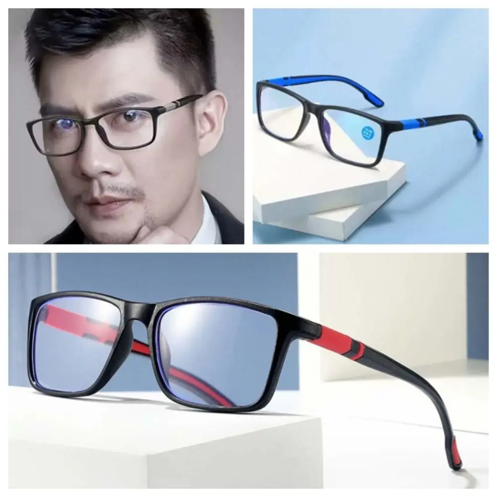 3 قطعة مكتب سبيكة المسنين نظارات القراءة PC TR للجنسين طويل النظر نظارات الزخرفية زي ملحق مكافحة بلو راي نظارات الرجال #2
