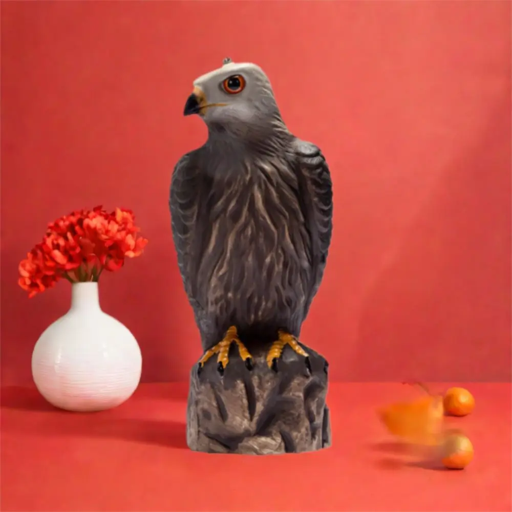 

Lifelike Garden Eagle Statue Waterproof Sturdy Birds Decoy Hawk Resin Crafts Realistic Animal Sculpture Home Garden Decor