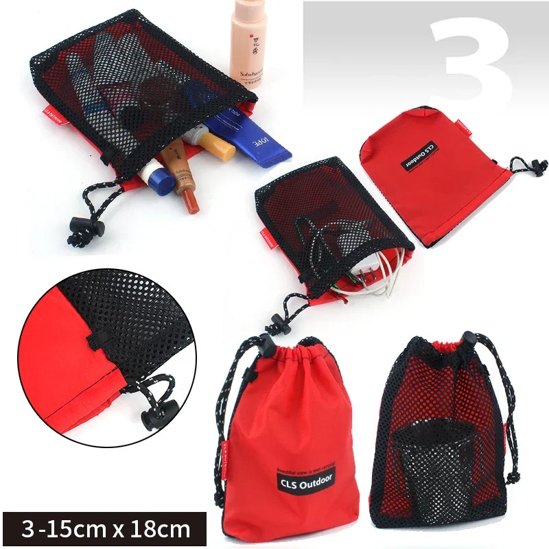 Portable Travel Storage Bag Set Outdoor Makeup Storage Bag Camping Camping Accessories Sorting Bag Pouch Wash Mesh Bag