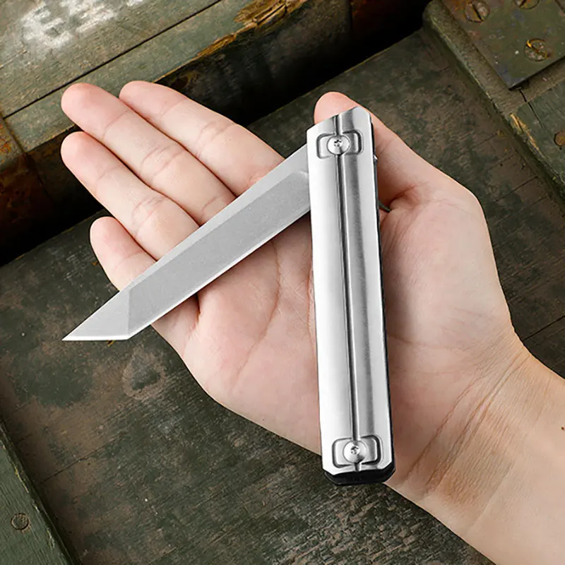 D2 steel folding knife outdoor knife defense knife carry mini knife sharp camping portable fruit knife