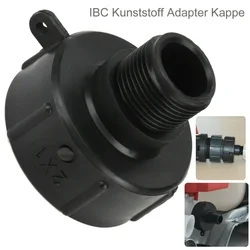 1-calowy gwint zewnętrzny / drobne połączenie Adapter zbiornika IBC S60x6 55 / 60 mm Czarne narzędzie do montażu węża łączącego