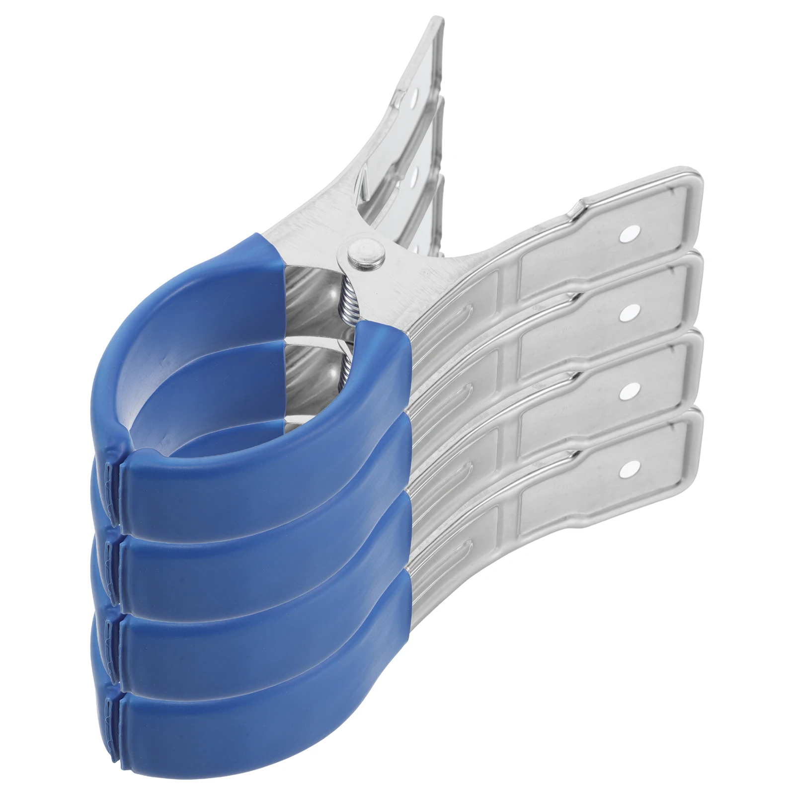

4pcs Saxophone Gasket Clip Blue Large Sturdy Metal Repair Tool Musical Instrument Kit Alto Mouthpiece Spring Hook Clarinet