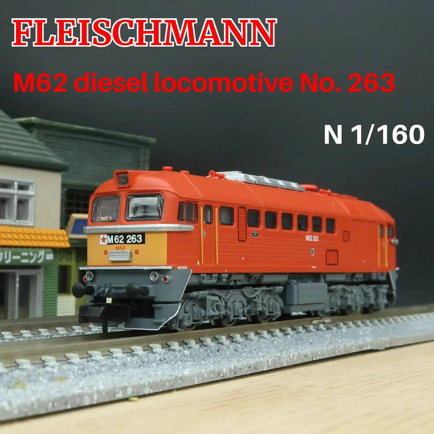 

FLEISCHMANN N 1/160 Simulation Model M62 Diesel Locomotive DCC/DC Two Options Train Model Collectible Ornaments Boys Toy Gift