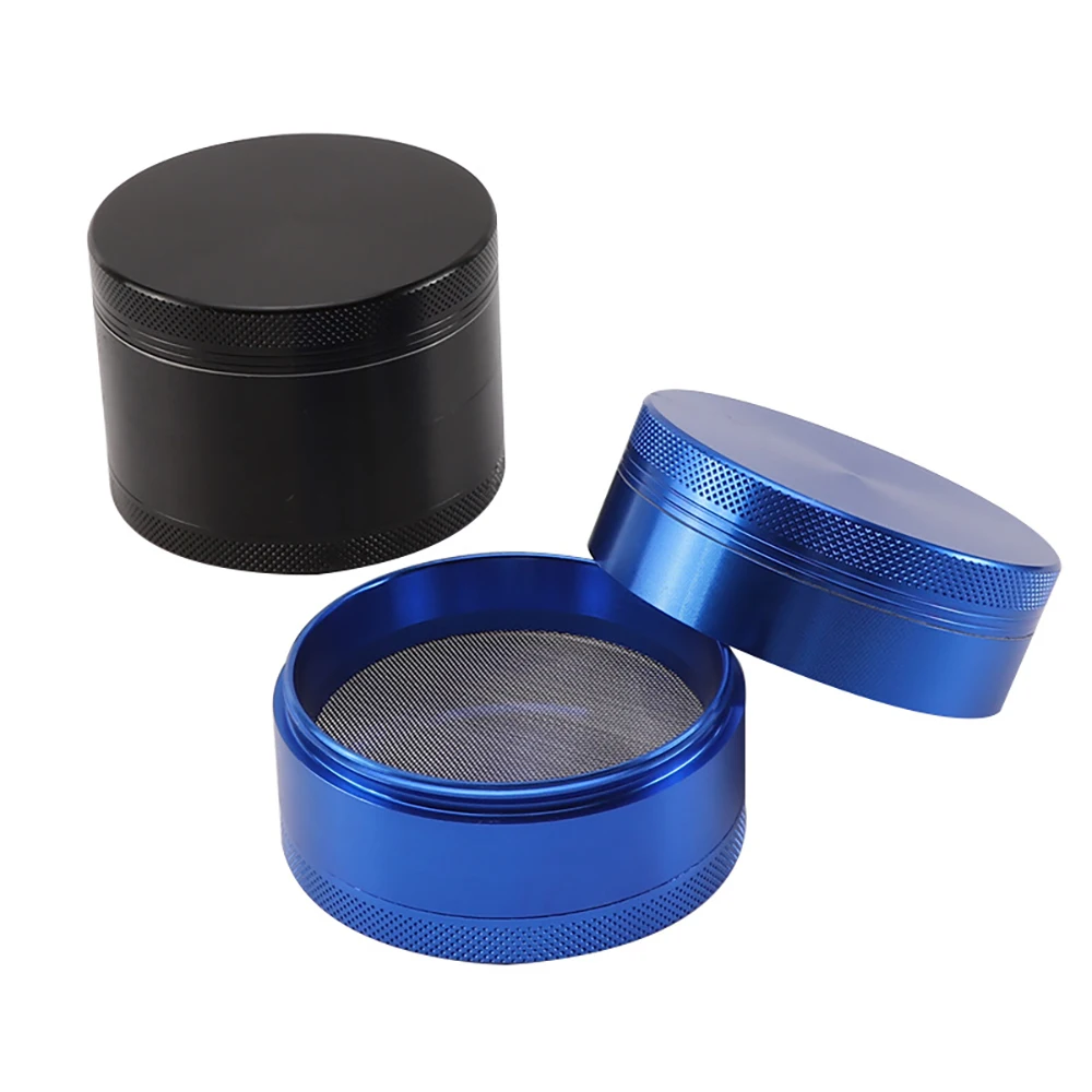 10Pcs 55mm Al Alloy, Herb Mills, 4-parts, Spice Grinder, Metal Crusher, Kitchen Tools, Smoking Accessories for Smoker Gifts