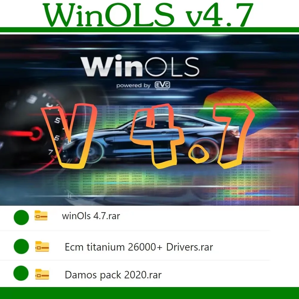 Winols 4.7  Working on Windows10 7 No Need Vmware Multi-language +2021 Damos +ECM TITANIUM+ IMMO SERVICE Tool