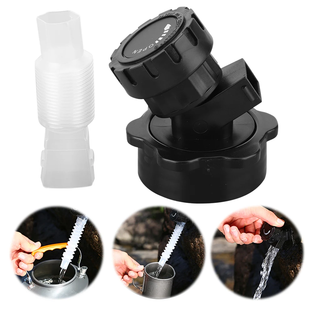Portable Faucet Replacement with Extension Hose, Water Container Faucet, Camping Water Jug Tap, for Outdoor Camping Water Bucket