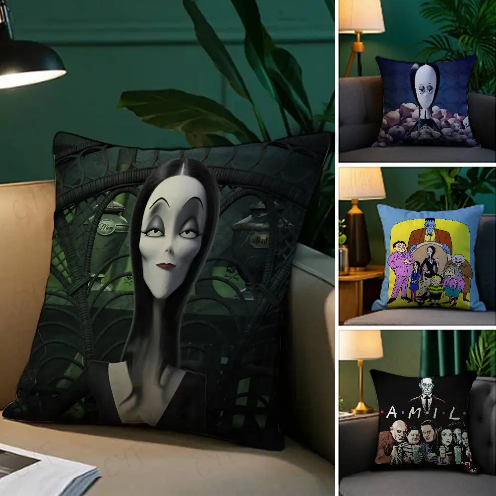 

Classic Movie The Addams Family Pillow Case Custom Printed Brushed Fleece Pillow, Baby Skin-Touch, Eco-Friendly Dye-Sublimation