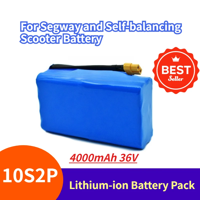 

10S2P 4000mAh 36V 18650 Lithium-ion Battery Pack for Segway and Self-balancing Scooter Battery