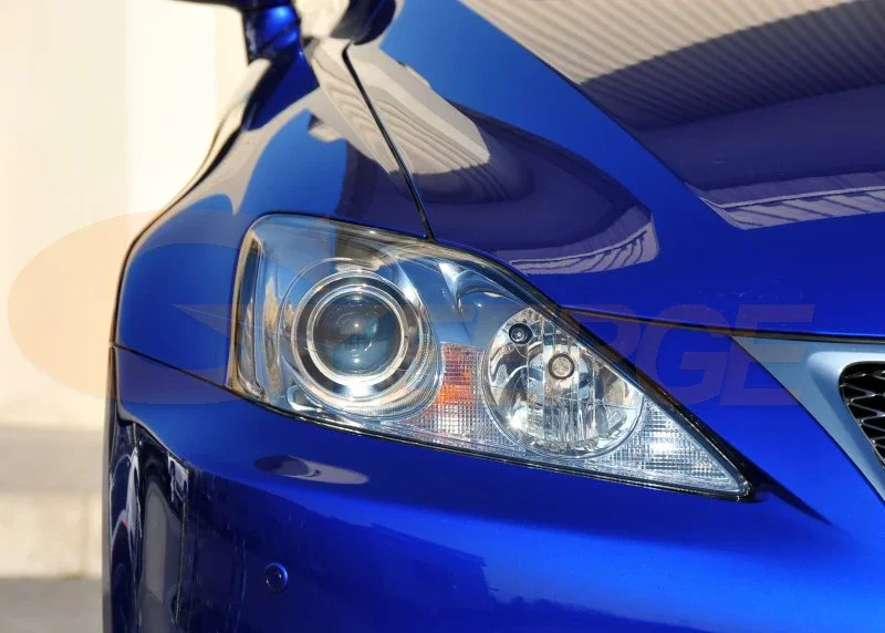 For Lexus IS II IS220 IS250 IS300 IS350 2005 2006 2007 2008 2009 2010 Ultra Bright Day Light SMD LED Angel Eyes Kit Halo Rings view 3