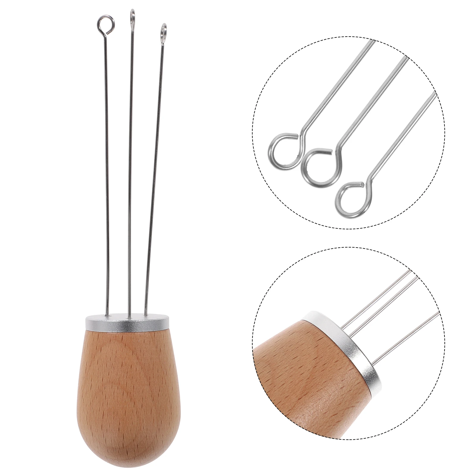 

Stainless Steel Wood Coffee Powder Stirrer Needle Espresso Distribution Tools Accessories Sage Tamper Brewer Kitchen