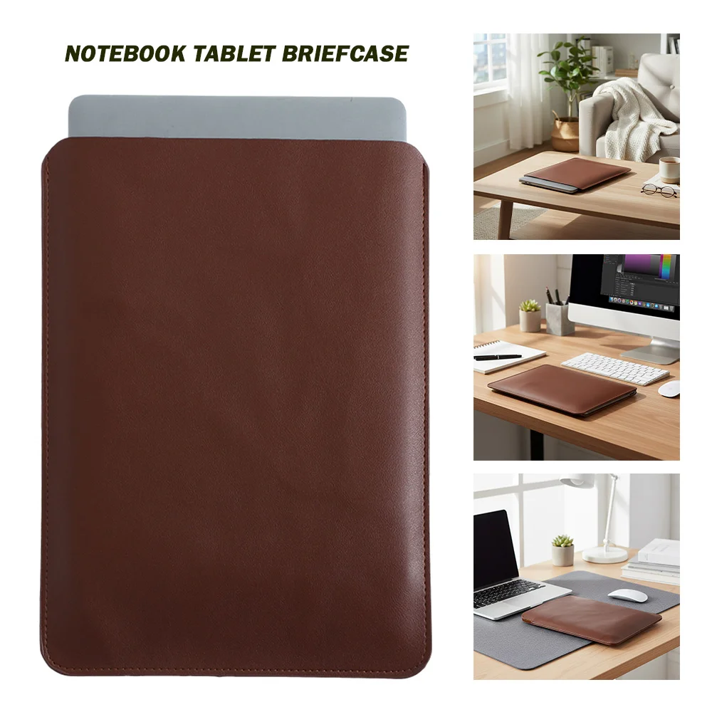 13 14 15 Inch Laptop Sleeve Carring Case Microfiber Lining PU Leather Notebook Case for Lenovo Dell Laptop