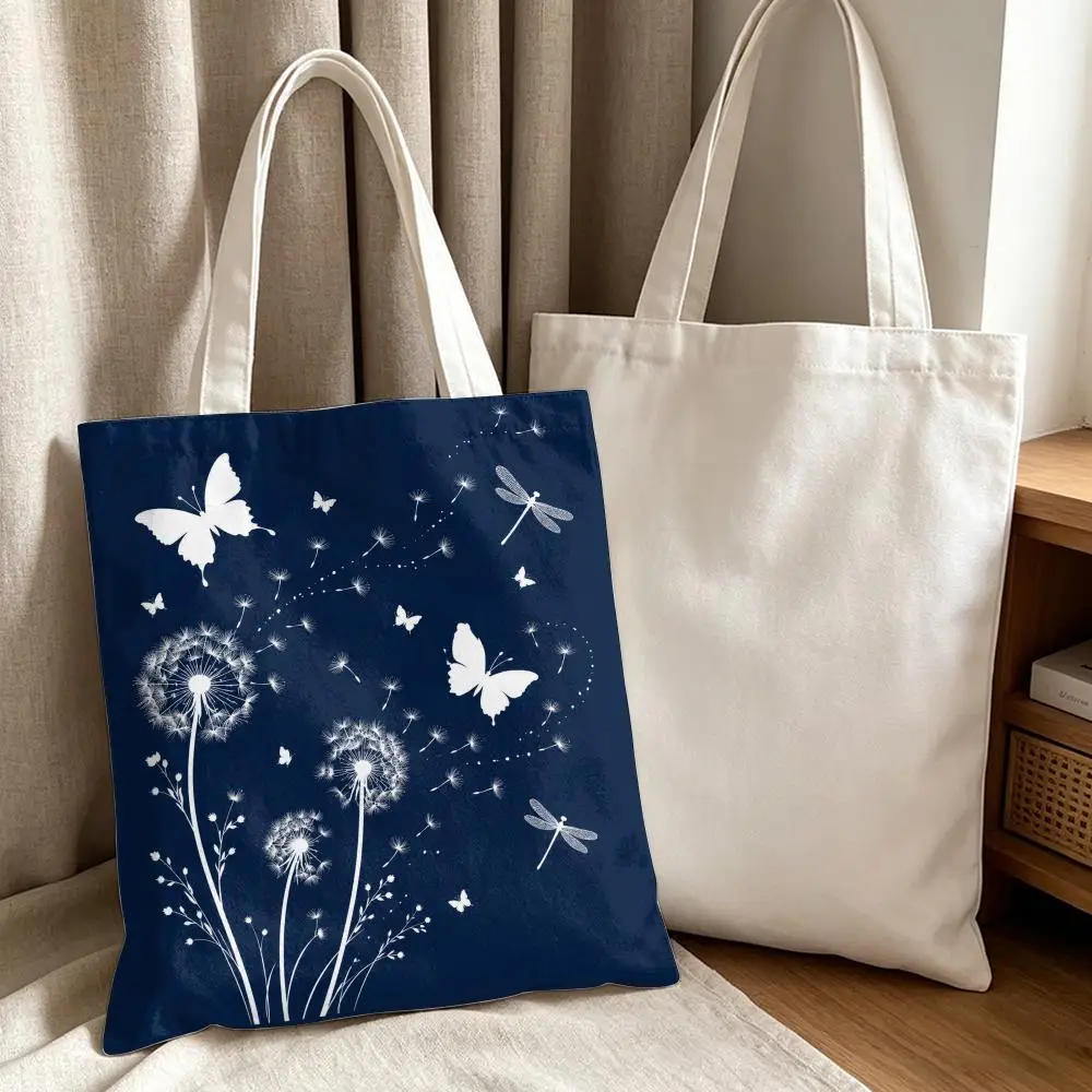 Korean Love Finger Heart Storage Bags Canvas Tote Bag Women Large Capacity Reusable Eco Shopping Bag Shoulder Handbag