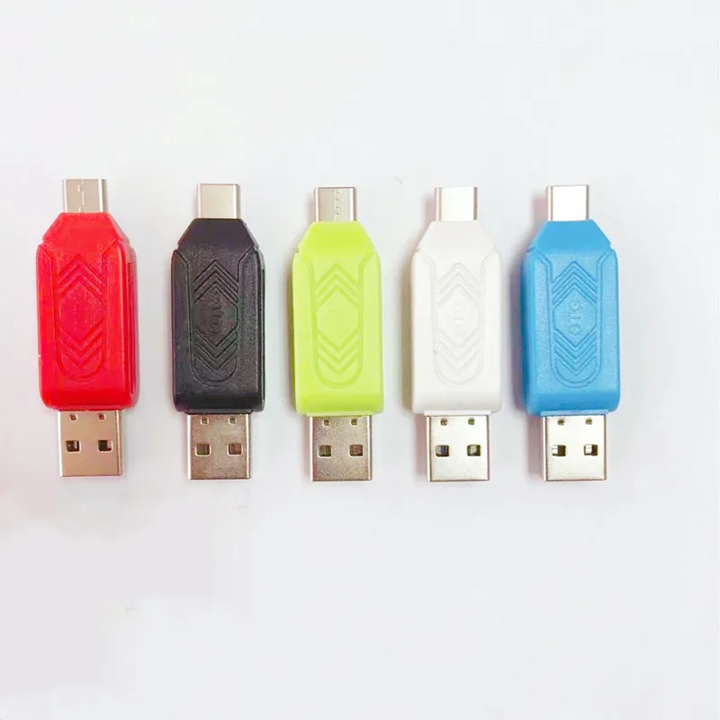 Kaartlezer USB2.0 Naar SD TF Geheugen Adapter Hoge Snelheid TF Geheugen 2 IN 1 Kaartlezer Voor PC Laptop Accessoires