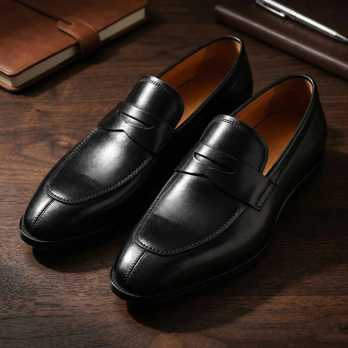 

Мужские повседневные туфли-лоферы из телячьей кожи с водоотталкивающими свойствами, классические туфли-оксфорды для мужчин