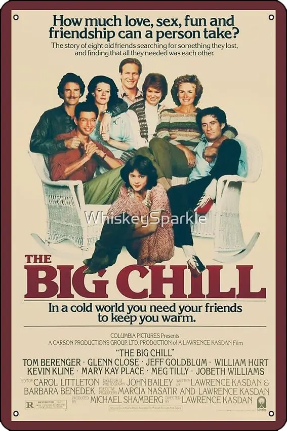 The Big Chill Movie Poster Photographic Print Metal Tin Sign Fun Home Art Wall Decor 8x12 Inch