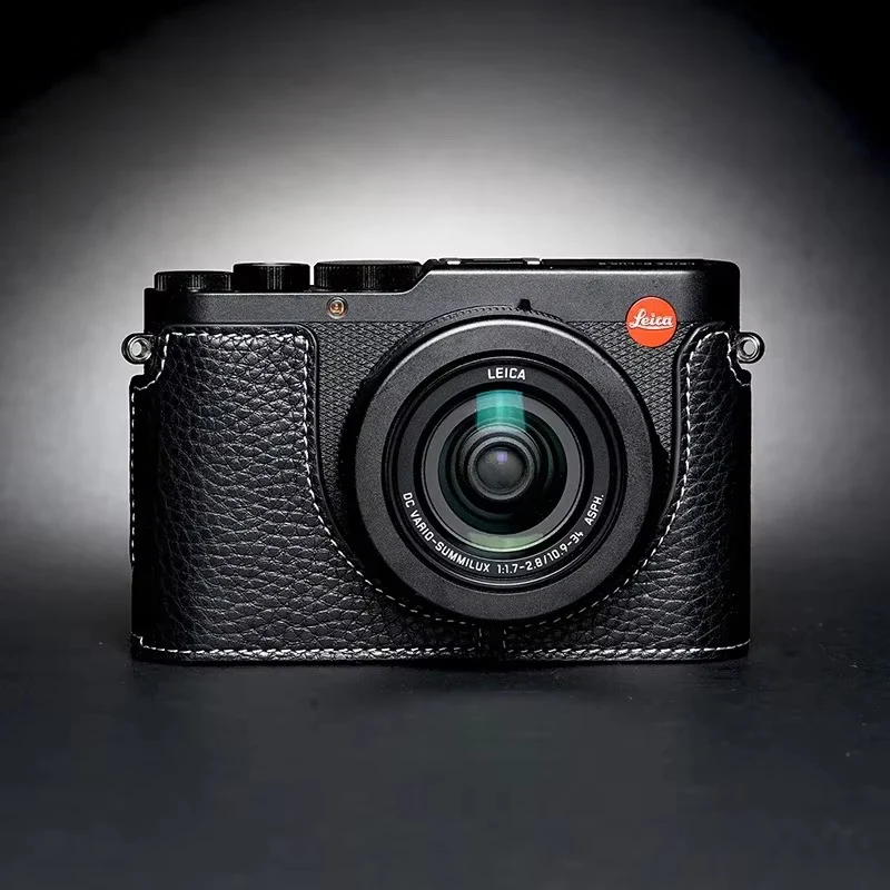 for Leica DLUX8 D-LUX8 High Quality Handmade Genuine Leather Half Case Bag Body BOX Case Camera Accessories