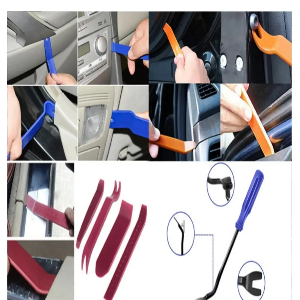 Auto Door Clip Panel Trim Removal Tools Kits Navigation Blades Disassembly Plastic Car Interior Seesaw Conversion Repairing Tool