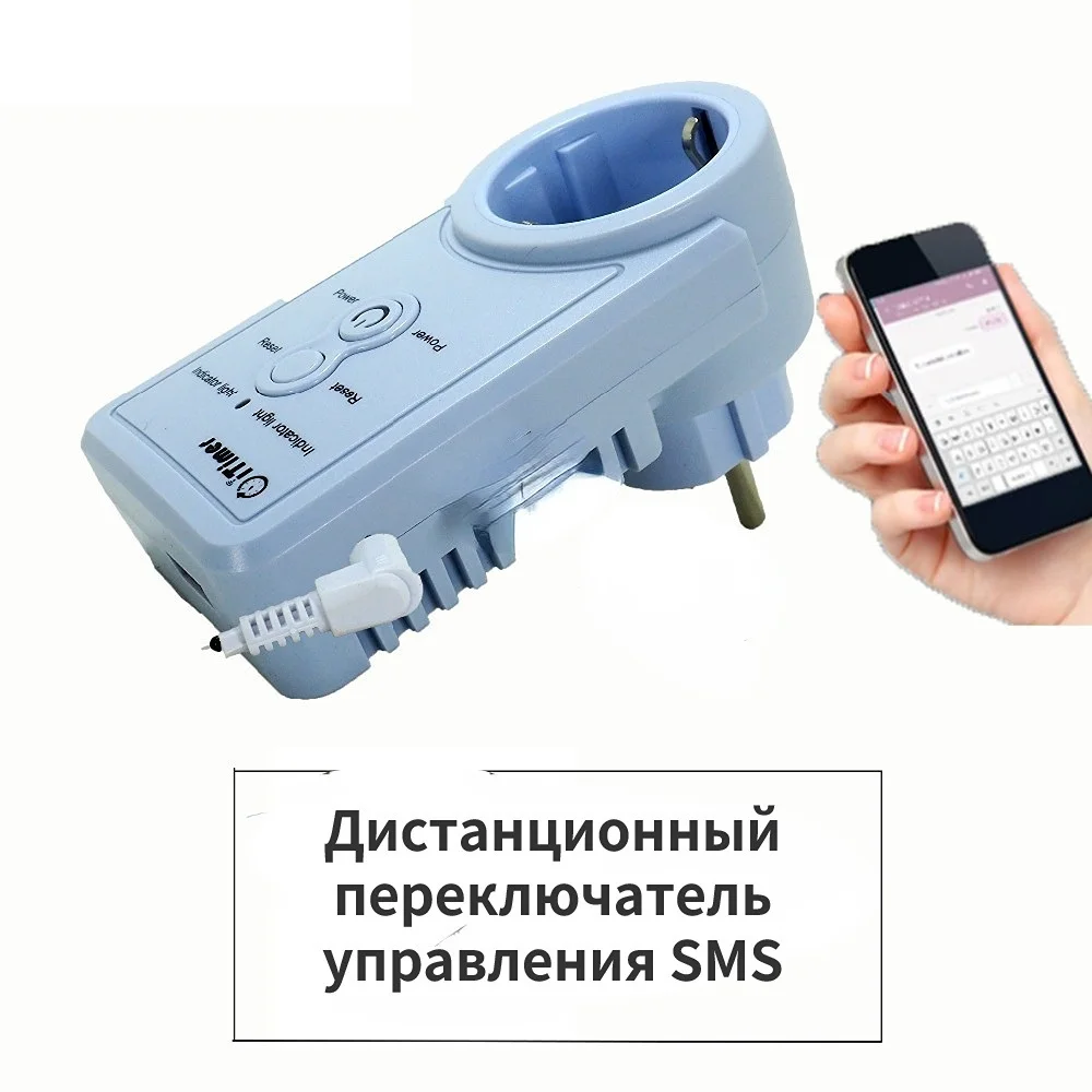 Top! V106 10A EU GSM Power Socket Remote Control Switch Smart Sockets Outlet SMS Home Automation Russian