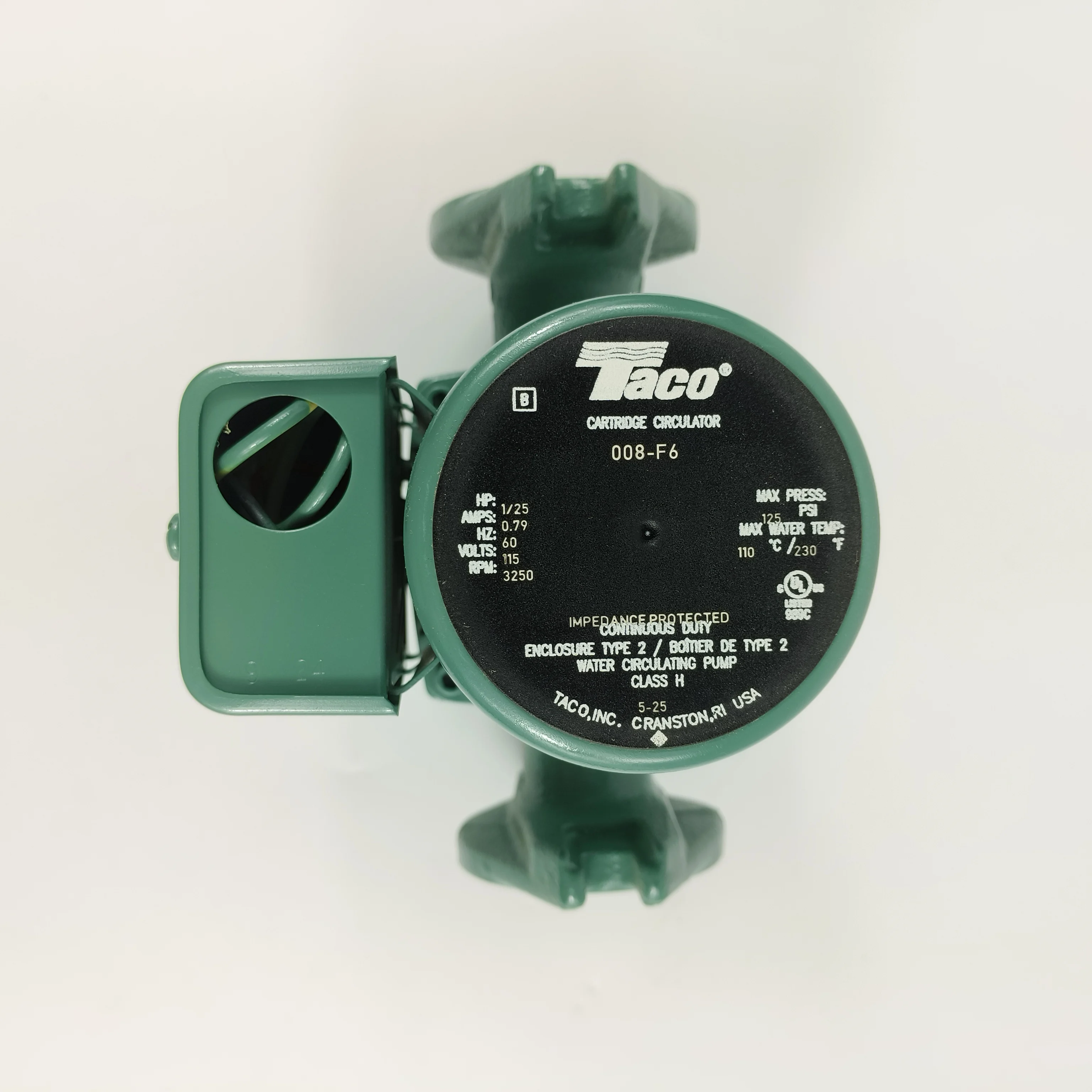 Brand New Electric Cooling Pump 026-32813-000 Solid Starter OIL Pump 008-F6 Suitable for & Taco Central Air Conditioning