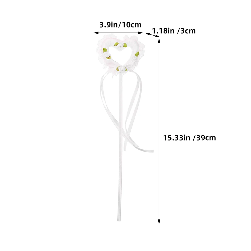 요정 어린이 파티 장식 장난감, 하트 스틱, 소녀 무도회 소품, 2 개