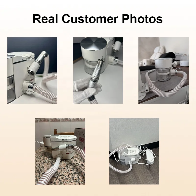 2032 OEM 200W 2-in-1 Manicure Vacuum Cleaner 35000RPM Nail Drill + Table Nail Dust Collector Machine Professional for Nail Salon - view 5