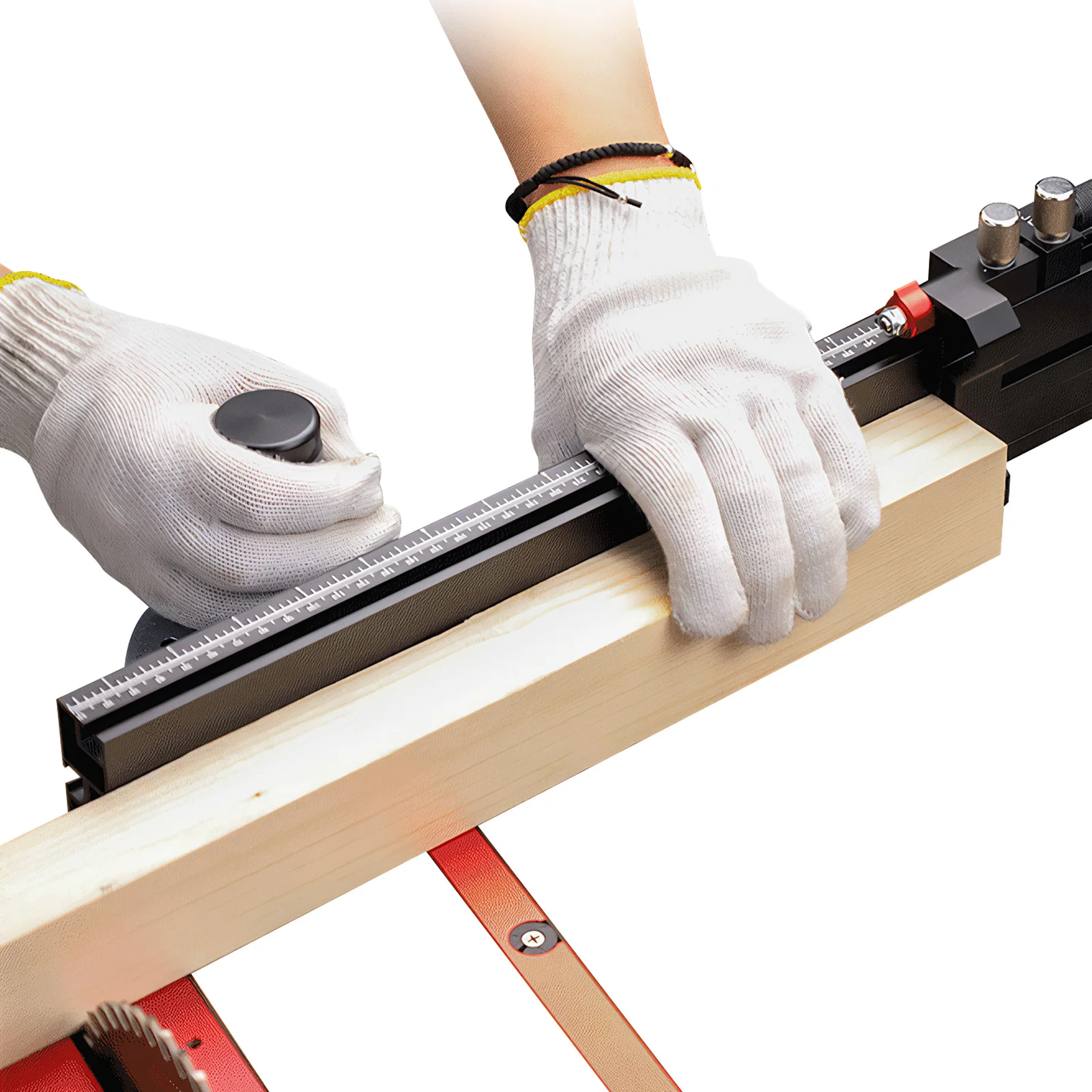 

Table Saw Miter Gauge Adjustable Table Saw Precision Miter Gauge System Standard Slot 3/4 X 3/8 Inches for Woodworking