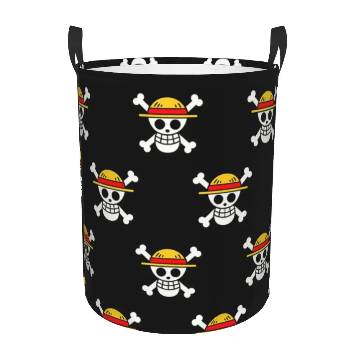 Custom Pirates Skull One Pieces Laundry Basket Collapsible