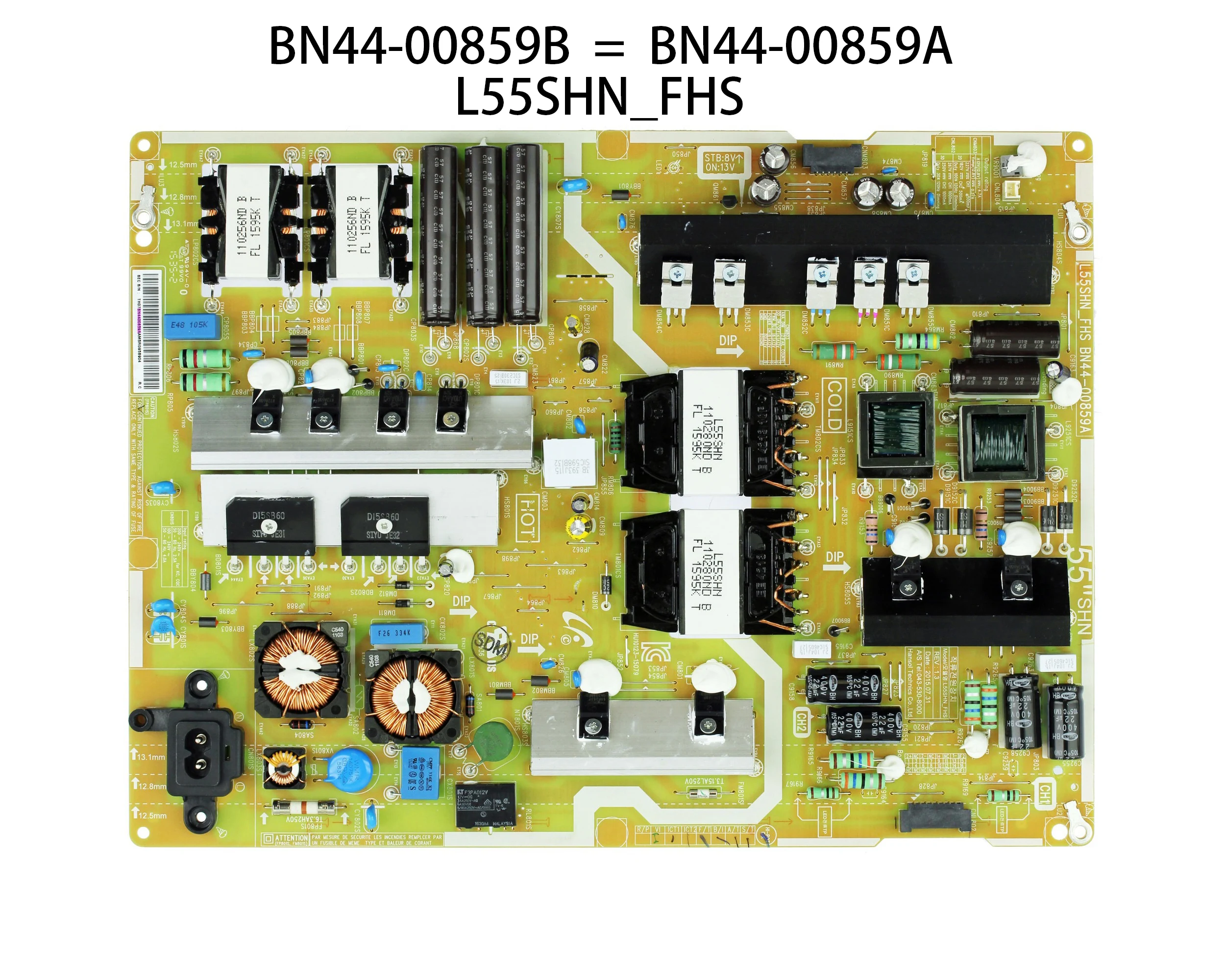 

Power Board BN44-00859B BN44-00859A L55SHN_FHS is for TV UE55JU6800K UE55JS7200U UE50JU6800K UE50JS7200U UA55JS7200R UA55JS7200K