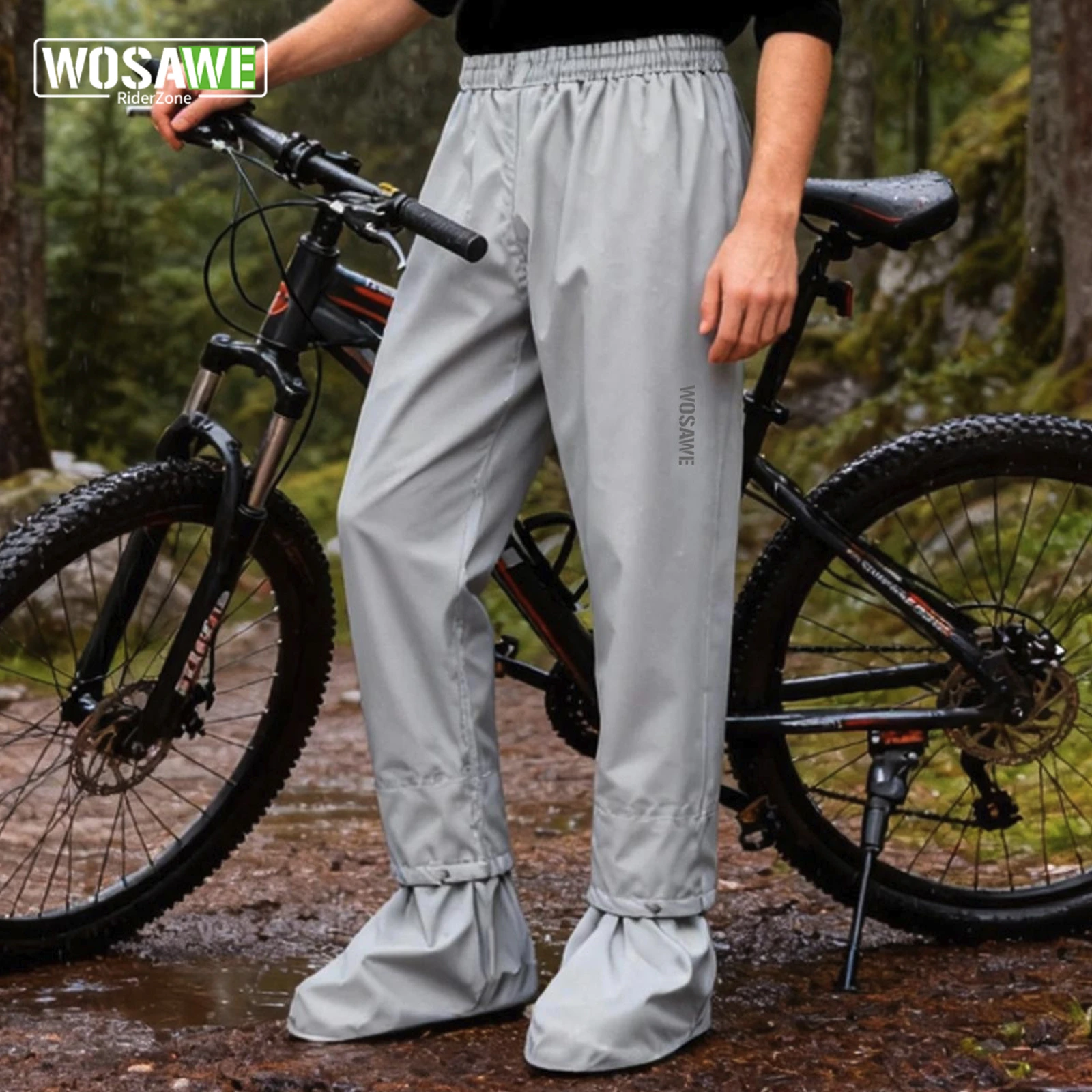 WOSAWE Wasserdichte Trekking-Wanderhose für Damen und Herren, Sommer, schnell trocknend, für Camping, Klettern, Angeln, Sport, Outdoor-Hose, regendicht