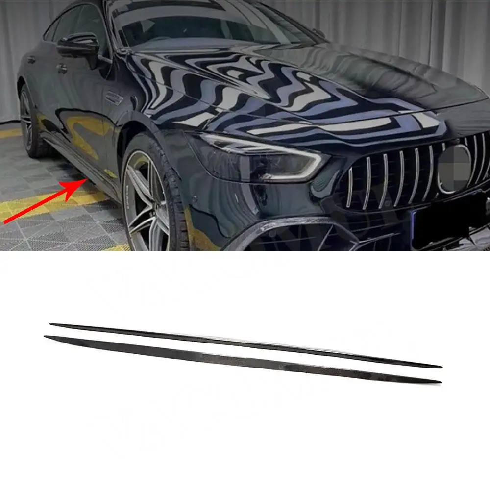 

VACOMUL Dry Carbon Car Side Skirts Apron Extension Lip Spoiler For Benz AMG GT63 GT63S 4Door 2019-2023 Side Skirts Decoration