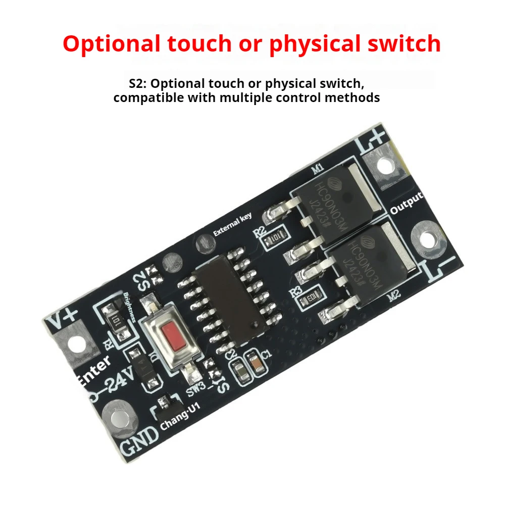 100W LED Fade On/Fade Off Slow Start Low Voltage Light with Driver Module Led Controller Dimming Slow Start Board 8 Gear Control