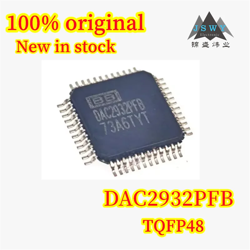 

(1/5PCS) 100% New DAC2932PFB DAC2932 TQFP48 Digital-to-Analog Converter, In Stock, Original Chipset