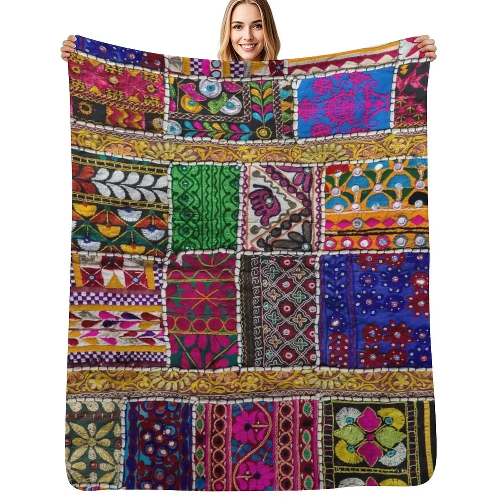 

patchwork Throw Blanket Bed covers Thins Quilt Personalized Gift Blanket