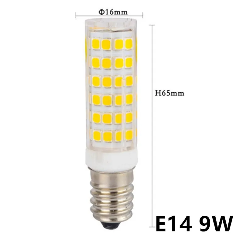 1PC 220V-240V 12W 9W 7W E14 LED Bulb Lamp Mini Corn Bulb Light 2835SMD 360 Beam Angle Replace Halogen Chandelier Lights