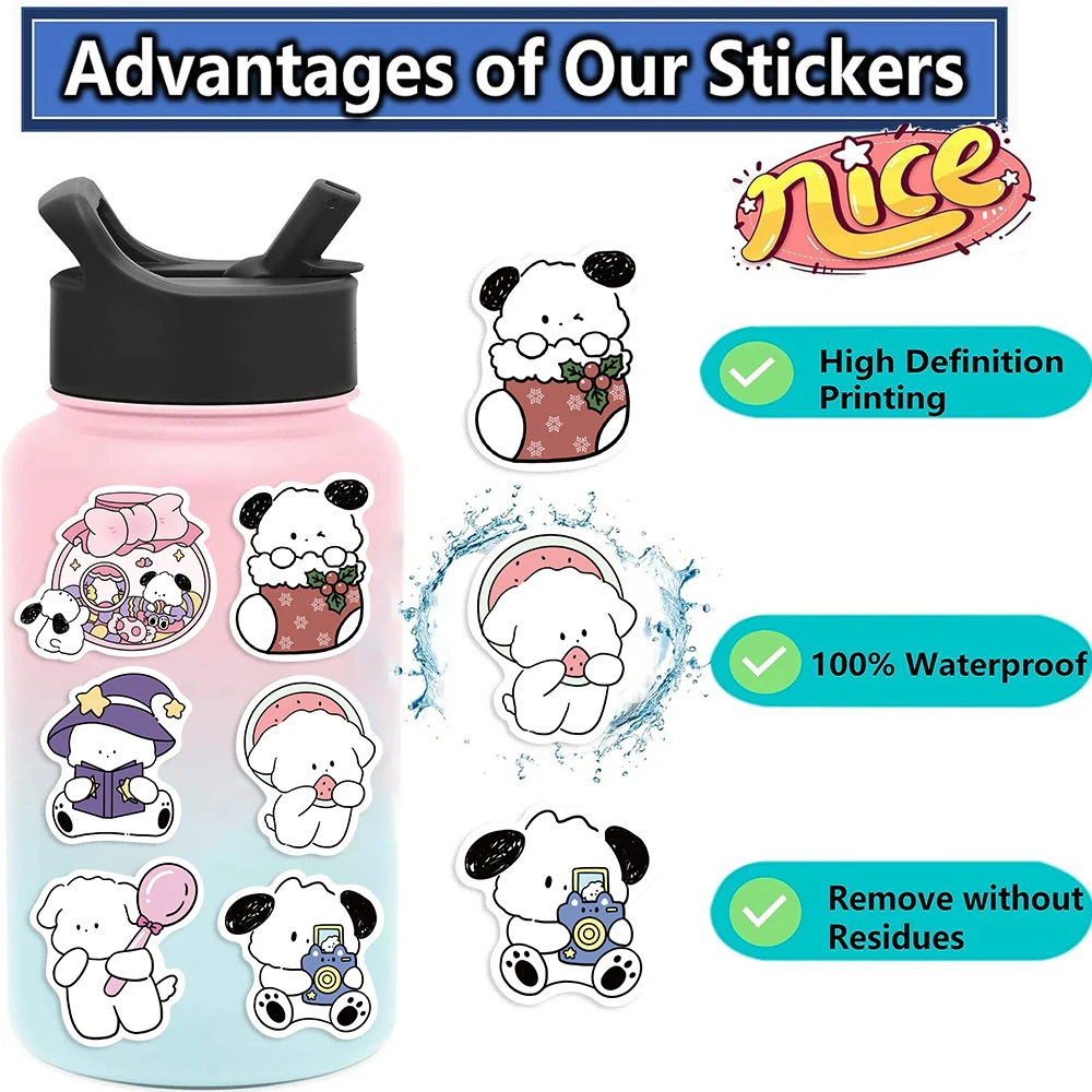 Cute Animals Puzzle Sticker para crianças, DIY Jigsaw Stickers, Make A Face Funny Assemble, Brinquedos Educativos para Crianças, 8 Animais Cães, 8 Pcs, 16 Pcs, 32Pcs