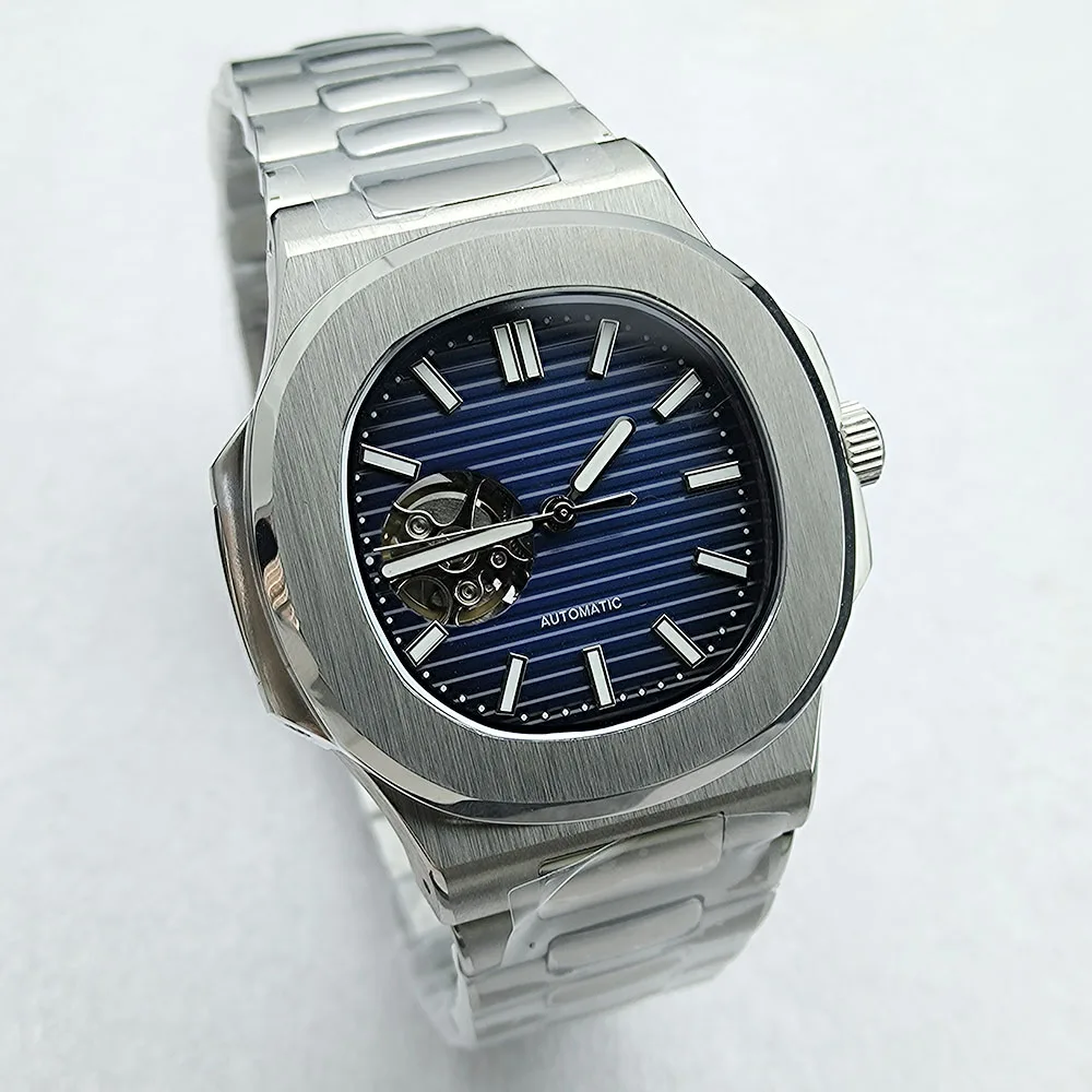 NH38 watch men's stainless steel watch hollow dial Nautilus mechanical watch NH38 movement S logo sapphire glassss