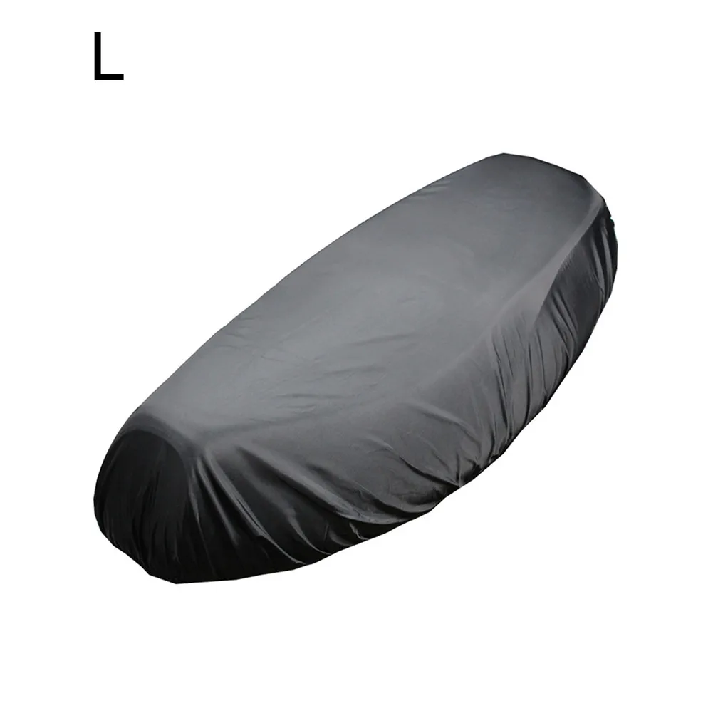 Motorcycle Rain Seat Cover Flexible Waterproof Saddle Cover Black 210D Oxford Cloth Storage Bag Motorbike Accessory