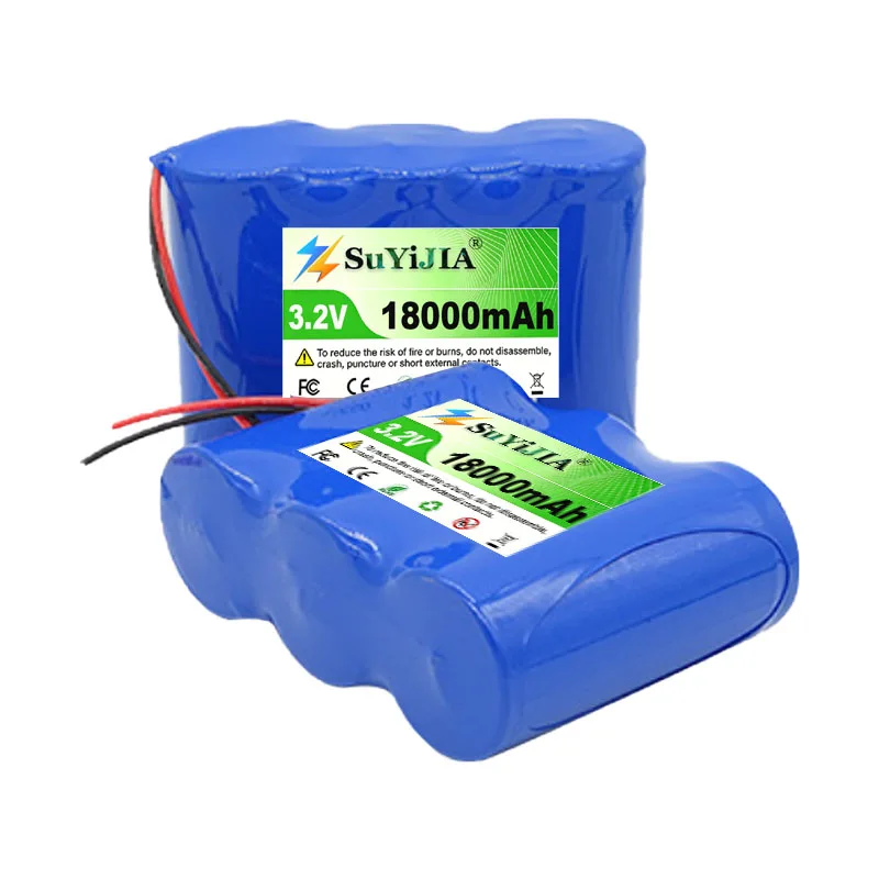 3.2V 32700 Lifepo4 Battery Pack 6000mAh Built-in BMS for Solar Outdoor Street Lights, Courtyard Lights and Fishing Lights