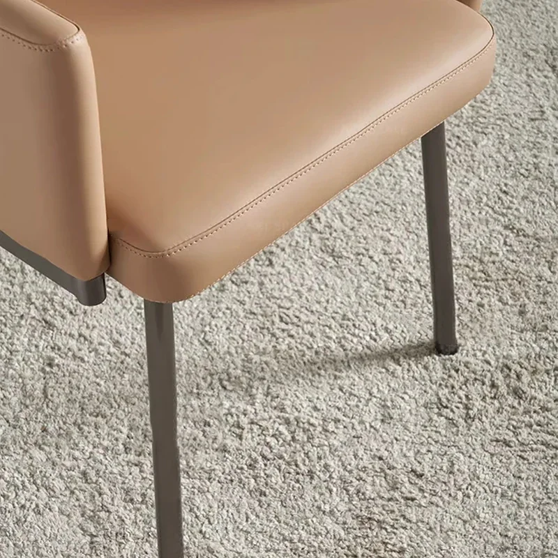 Sillas de café de salón únicas, sillas ergonómicas de apartamento, sillas de café minimalistas de moda, reposabrazos, decoraciones de interiores
