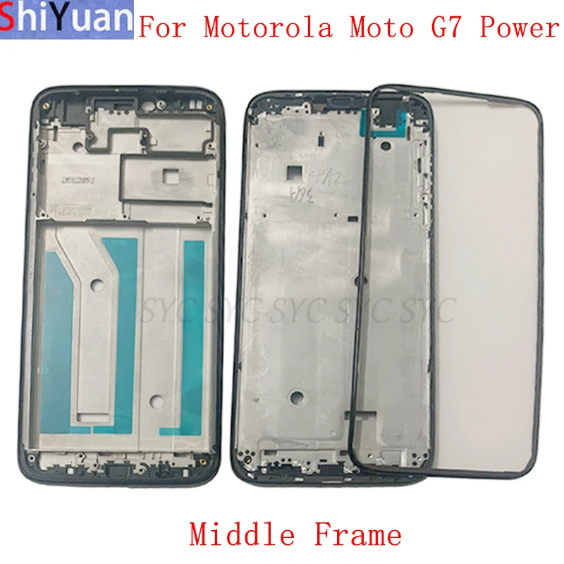 

Housing Middle Frame LCD Bezel Plate Panel Chassis For Motorola Moto G7 Power Phone Metal LCD Frame Replacement Parts