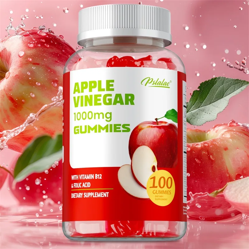 

Apple Cider Vinegar 1000mg Gummies - Supports Digestive and Immune Health, Promotes Energy Production, Boosts Immunity, Non-GMO