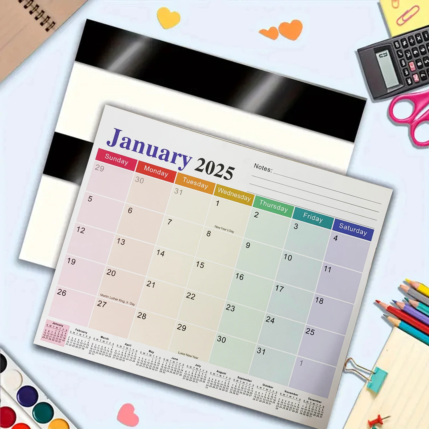 2026 Magnetic Refrigerator Family Calendar 18-Month Fridge Calendar to June 2027 ,Tear-Off Calendar with Thick Paper