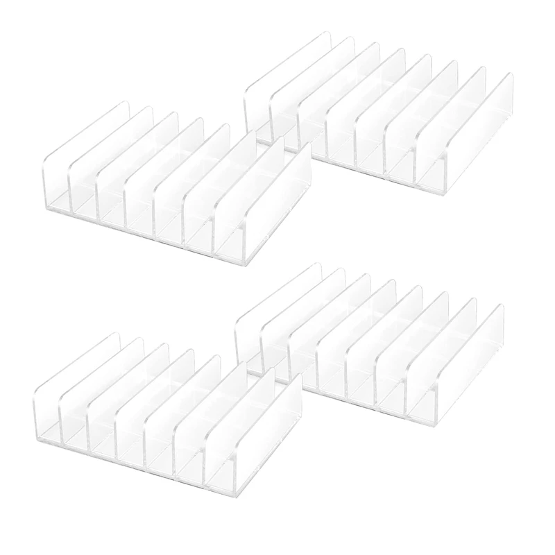 4 pcs מחזיק cd אקרילי שקוף עם cd dvd תצוגה מתלה cd dvd מסך מתלה cd מחזיק 17x12.5x4 ס 