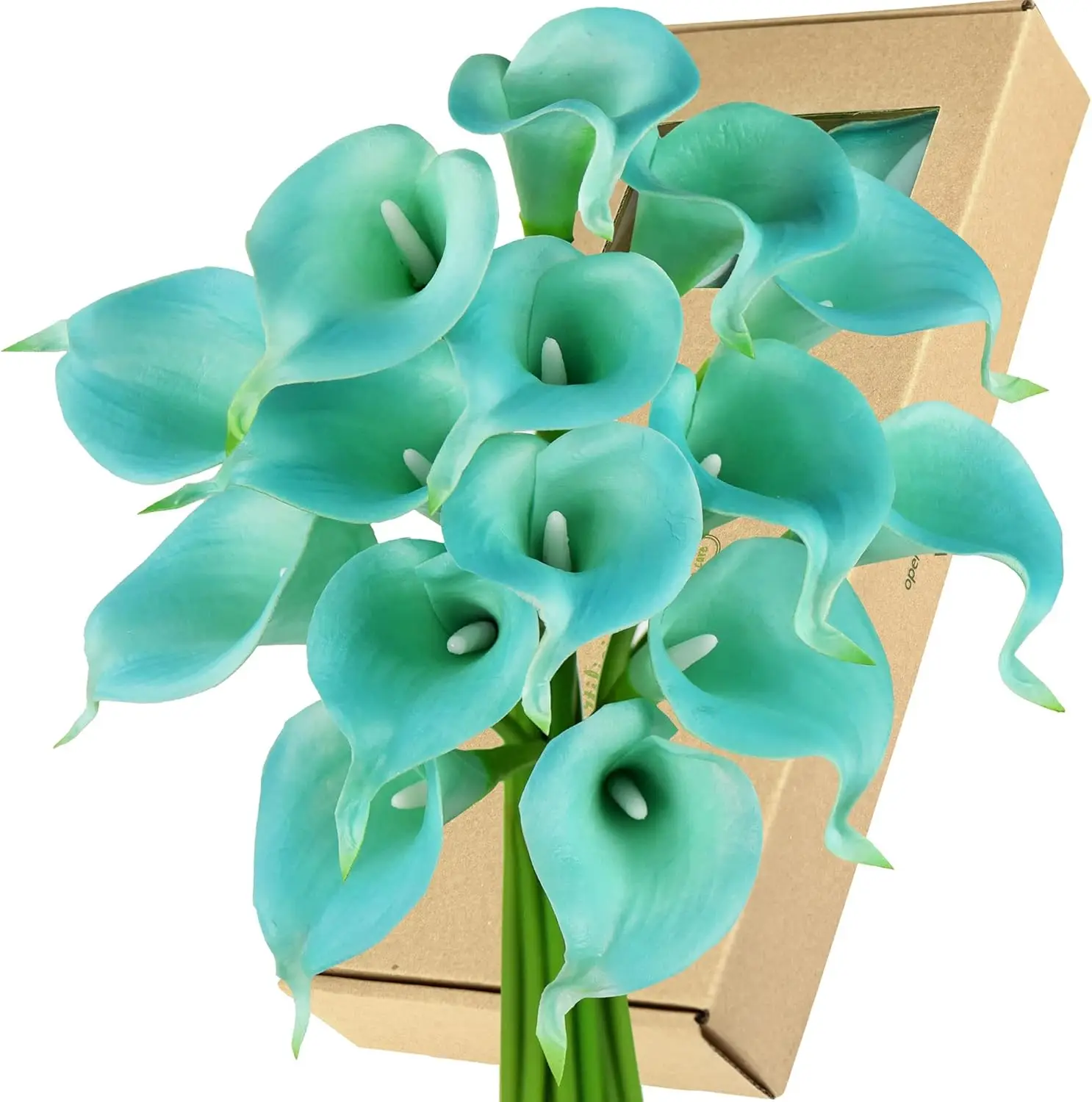 

Real Touch Calla Lily Artificial Flowers Wedding Bridal Bouquet | Floral Arrangements | 15 Calla Lilies