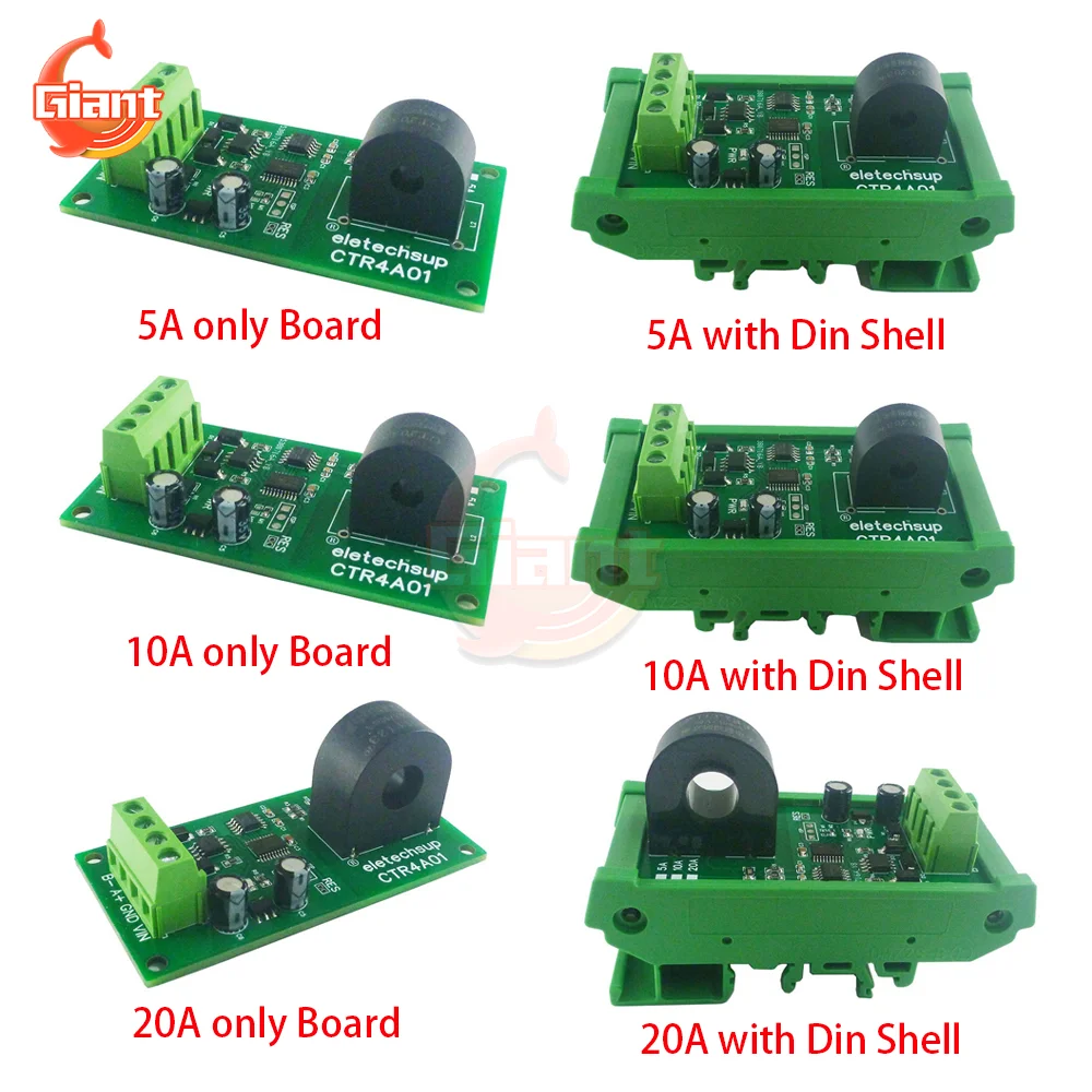 

DC5-15V RS485 AC Analog Collector MODBUS RTU Current Collector Ammeter AC Transformer Module Voltage Meters Board 5A/10A/20A